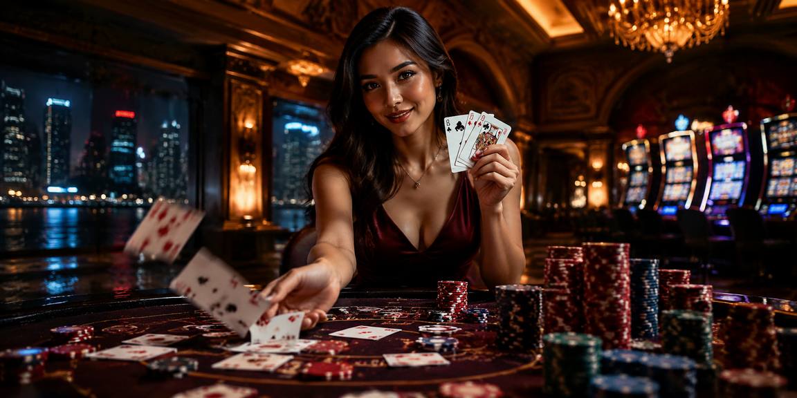 Permainan kasino langsung dengan dealer sebenar